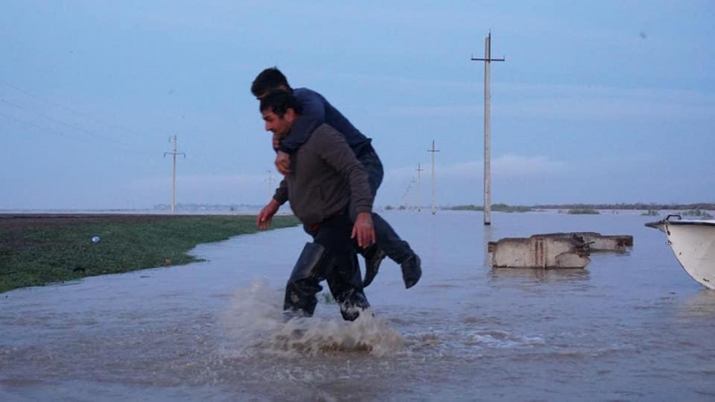 Наводнение в Туркестанской области. Фото пресс-службы КЧС МВД