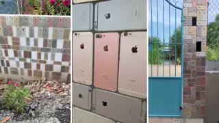 Пользователь TikTok удивил забором из iPhone