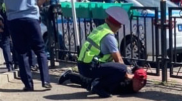 Задержание грабителя сняли на видео в Караганде