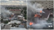 Газбаллон взорвался и устроил пожар на несколько домов в Нур-Султане
