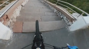 Экстремальный спуск по лестнице на "Медеу" сняли на видео от первого лица