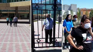 Родители и выпускники второй день штурмуют НИШ в Павлодаре