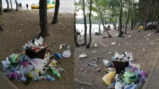 Казахстанцы пожаловались на горы мусора на пляже в Боровом