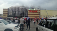 Пожар произошел на территории крупного ТРЦ в Алматы