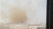 Жуткие кадры бушующего урагана сняли в Аягозе