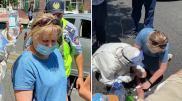 Спасение пострадавшей в ДТП алматинки попало на видео