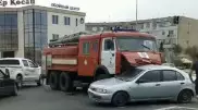 Пожарная машина столкнулась с авто в Актау