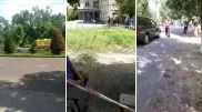 Плач и крики сняли на видео у больницы в Шымкенте