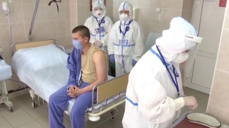Вакцинация добровольцев против коронавируса в Москве. © РИА Новости