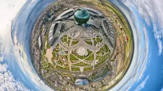 "Планеты Шымкент, Нур-Султан и Баянаул". Фотограф создает необычные виды городов Казахстана