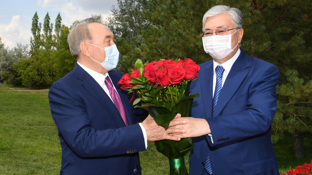 Токаев поздравил Назарбаева