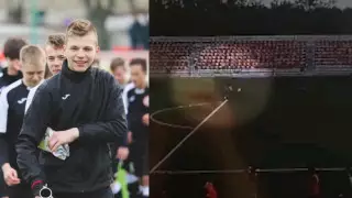 Момент удара молнии в футболиста попал на видео