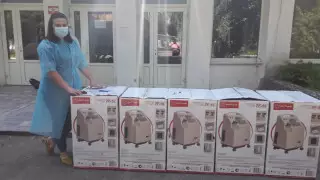 BI Group передала аппараты ИВЛ и оборудование медикам 4 городов