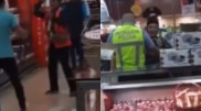 Астанчанка с ножом устроила погром в супермаркете