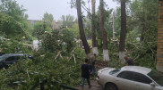 Ураган и ливень накрыли Карагандинскую область