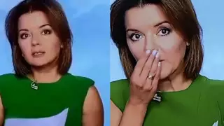 У телеведущей в прямом эфире выпал передний зуб