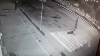 Смертельный наезд на пешеходном переходе записала камера в Капшагае