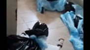 Лежащие на полу трупы в мешках сняла на видео сотрудник морга в ЗКО