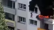 Двое детей чудом выжили, выпрыгнув из горящей квартиры во Франции