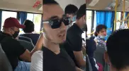"Кто ты вообще?!". Перепалка из-за маски в автобусе Алматы попала на видео