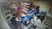 Нападение на заправку в Актобе попало на видео