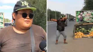 Танцующий продавец арбузов: Хочу поднять людям настроение