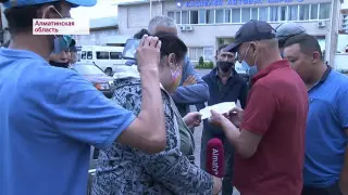 Водители автопарка устроили забастовку в Каскелене