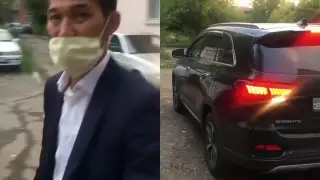 Чиновник из акимата нарушил ПДД и попал на видео в Усть-Каменогорске
