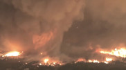 Огненный торнадо сняли на видео в США