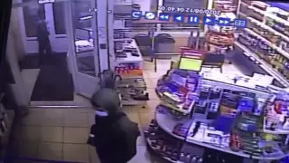 Ограбление АЗС в Алматы попало на видео