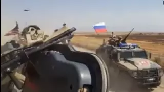 Инцидент с российскими и американскими военными в Сирии попал на видео