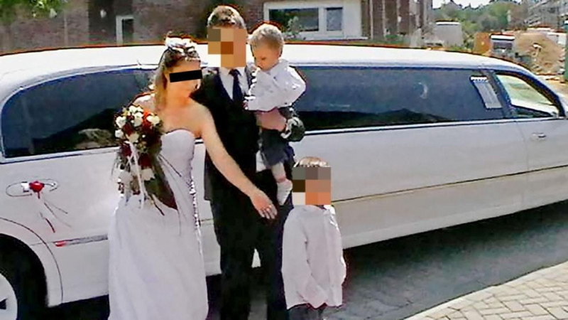 Свадебное фото подозреваемой в убийстве пятерых детей. © bild.de