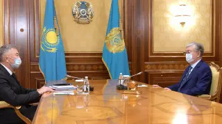 Токаев встретился с главой нового агентства Жумангариным