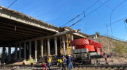 Мост на шоссе Алаш обрушился в Нур-Султане
