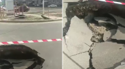 "Земля уходит из-под ног акима" - в акимате Алматы ответили на видео с дырой в асфальте