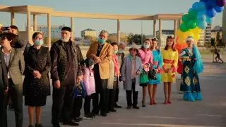 В нефтяной столице Казахстана открылись парк и благоустроенная набережная