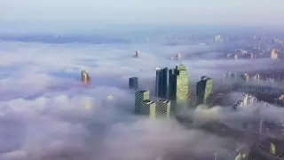 Город в тумане. Иностранец снял необычное видео о Нур-Султане