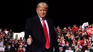 Зажигательный танец Трампа попал на видео