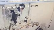 Появилось видео дерзкого ограбления банка в Алматы