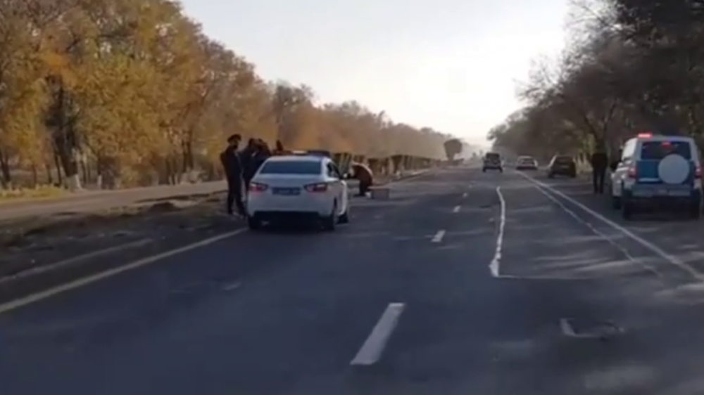 Пешехода сбили насмерть на трассе Алматы - Бишкек