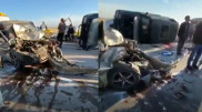 5 человек пострадали в жутком ДТП на трассе Алматы - Тараз