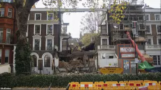 Особняк за 11 миллионов долларов обрушился во время ремонта в Лондоне