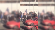 Драка водителей на дороге попала на видео в Алматинской области