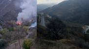 Покидающие Карабах армяне поджигают свои дома