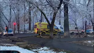 Полиция оцепила улицу в Алматы