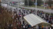 Силовики применили газ против протестующих в Минске