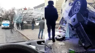 Авто упало в подземный переход в Алматы: врачи рассказали о состоянии детей