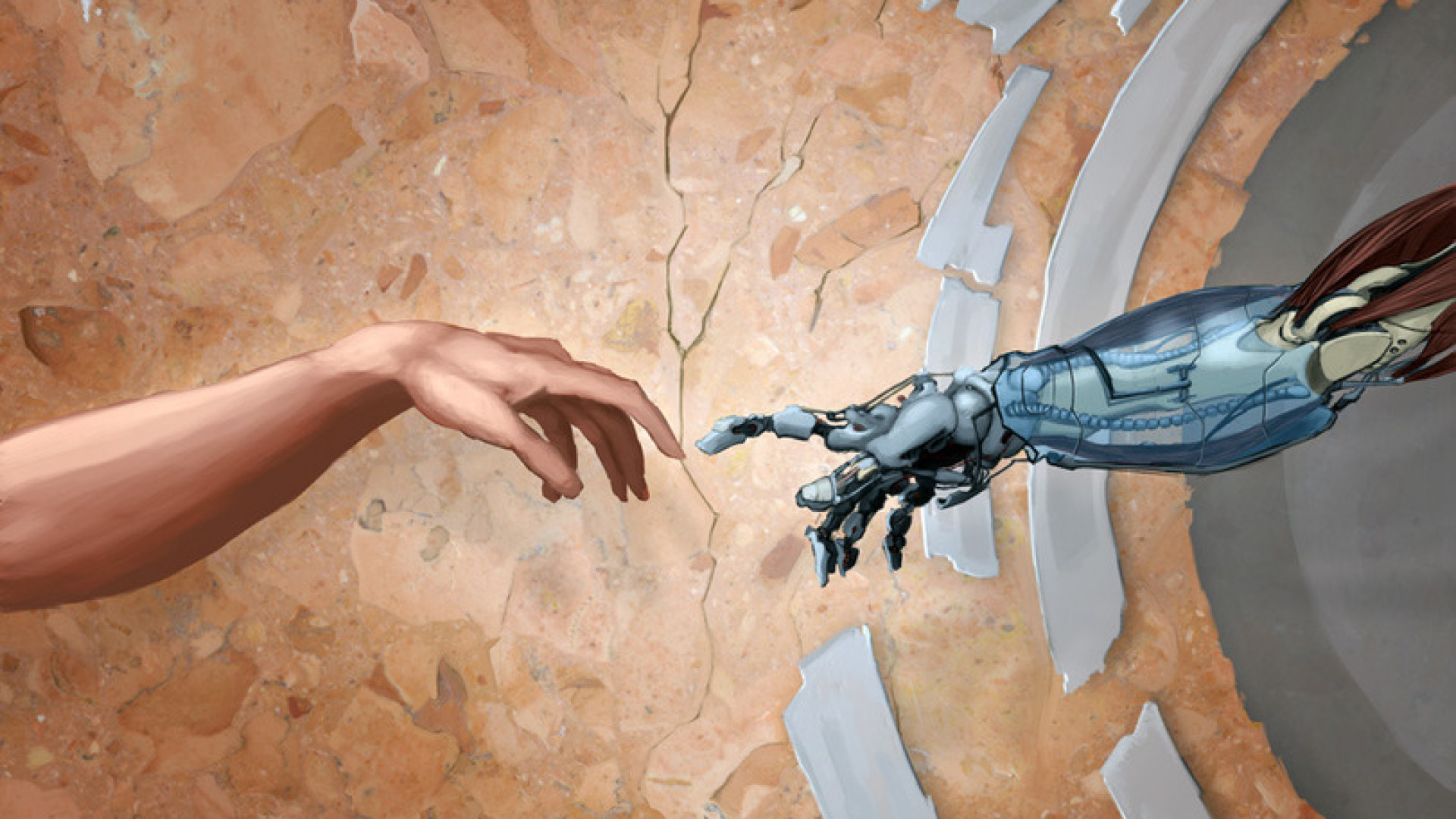Человек создает искусственные сообщества для. Микеланджело Сотворение Адама. Сотворение Адама Микеланджело робот и человек. Сотворение Адама Deus ex. Рука робота и человека.