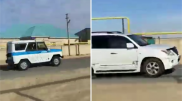 Полицейская погоня за угнанным Lexus попала на видео в Мангистау