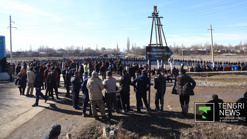 Ситуация в Кордайском районе в феврале 2020 года. Фото Tengrinews.kz/Алихан Сариев